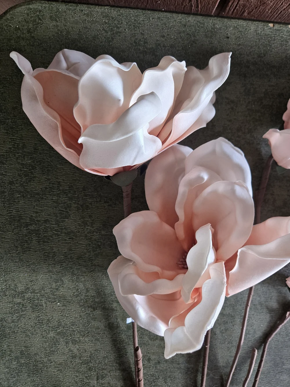 Soft Pink Magnolia Stem Set of 6